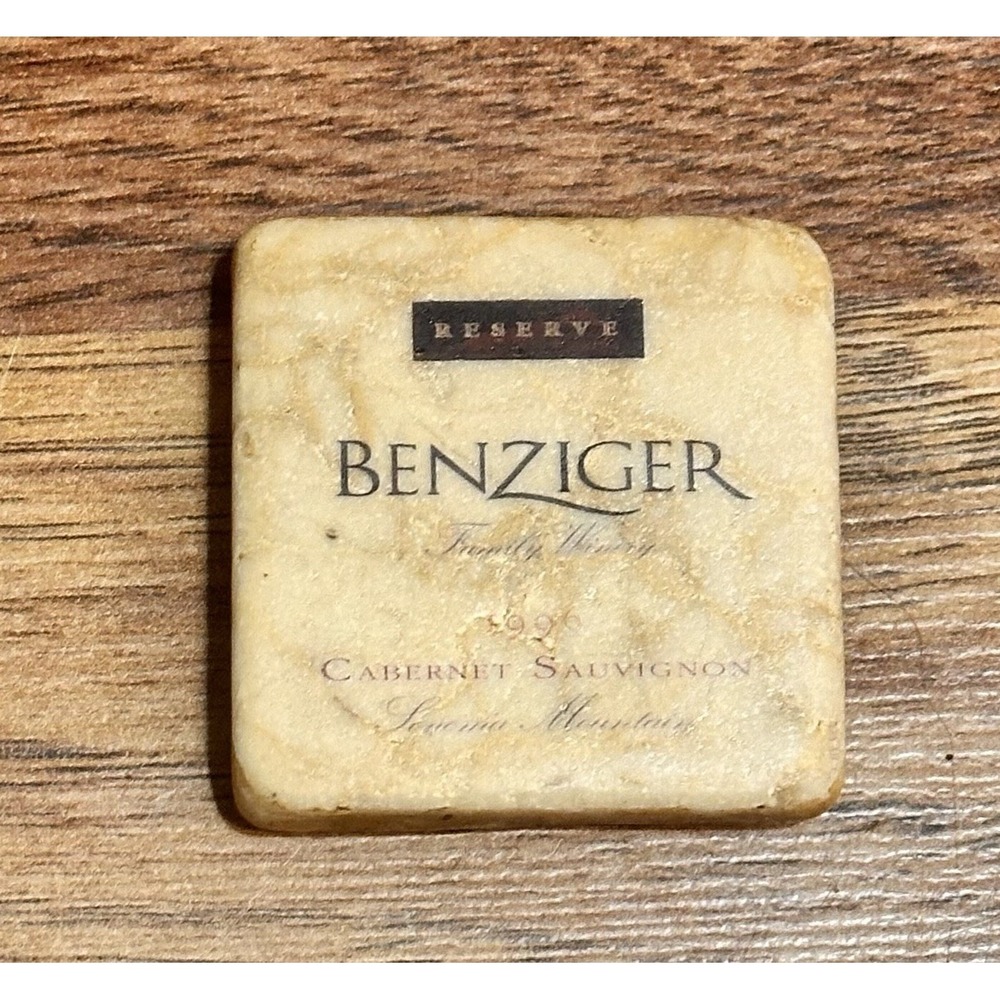 Vintage Behringer Family Winery marble fridge magnet 1998
